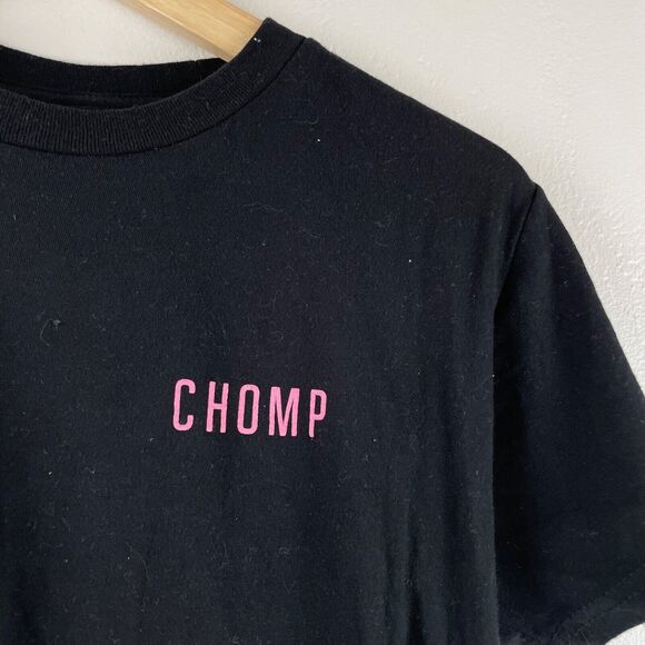 Chomp T-Shirt Size Small Black Pink Sunset Undead Skull - Picture 4 of 6